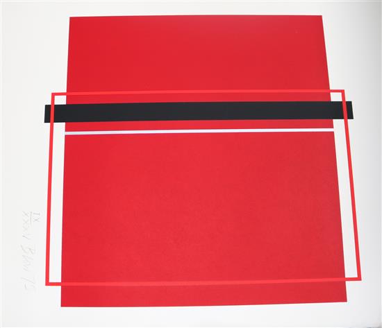 Portfolio of Prints by British Artists 1975 Sandra Blow, Terry Frost, Victor Pasmore, John Piper, 27 x 19in.
